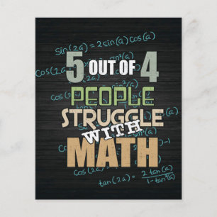 Flyer 5 De 4 Luchas Con Math Regalo Math Lovers