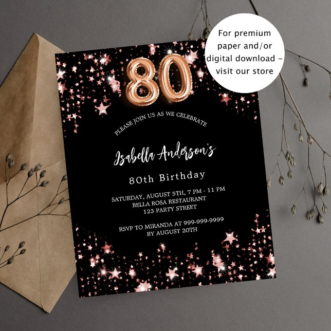 Flyer 80.ª invitación al presupuesto de oro para rosa ne (Subido por el creador)