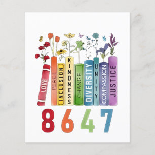 Flyer 8647 Sutil Anti Trump Anti MAGA 86 47 Floral LGBT