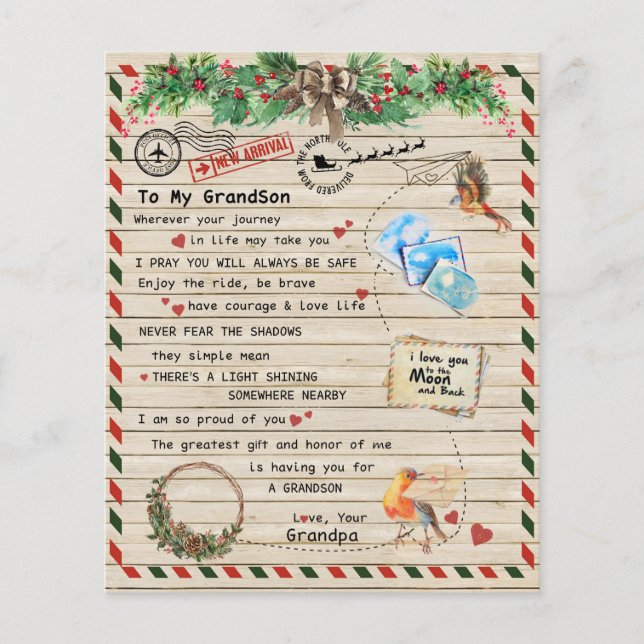 Flyer A Mi Abuelo Regalo, Abuelo Y Abuelo, Amor De Los A (Frente)