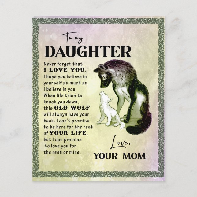 Flyer A Mi Hija, A Mi Hija Y A Mi Mamá (Frente)