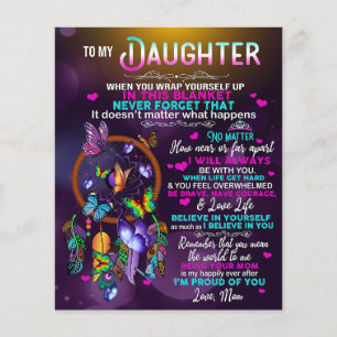Flyer A mi hija Mariposas Regalo, cumpleaños de hija
