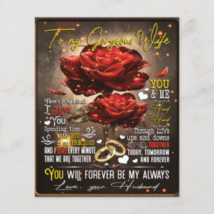Flyer A mi regalo de esposa, regalo de amor de pareja, r