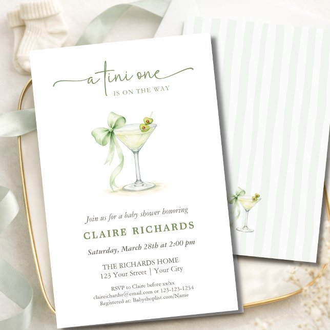 Flyer A Tini One Is On The Way Budget Baby Shower (Subido por el creador)