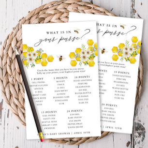 Flyer Abeja Miel y margarita ¿Qué Hay En Tu Tarjeta De J