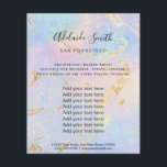 Flyer abstract pastel background<br><div class="desc">beauty salon professional makeup artist flyer</div>