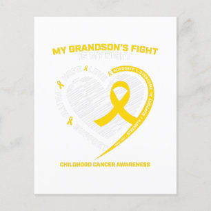 Flyer Abuelo Abuelo Regalo Cáncer de Nieto Abuelo