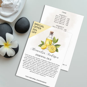 Flyer Aceites Esenciales Botánicos de Limón Floral Acuar