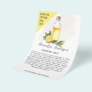 Flyer Aceites Esenciales Naturales de Limón Floral Acuar