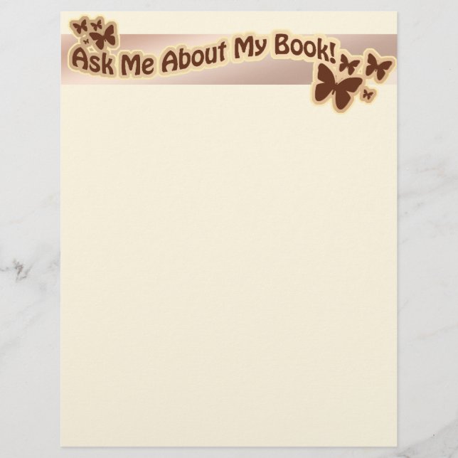 Flyer Acerca de mi libro marrón (Frente)