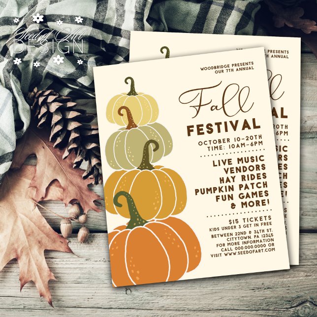 Flyer Acontecimiento de calabazas apiladas del Festival  (Subido por el creador)