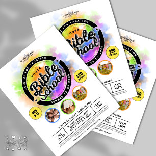 Flyer Acto de verano de la escuela de la Biblia