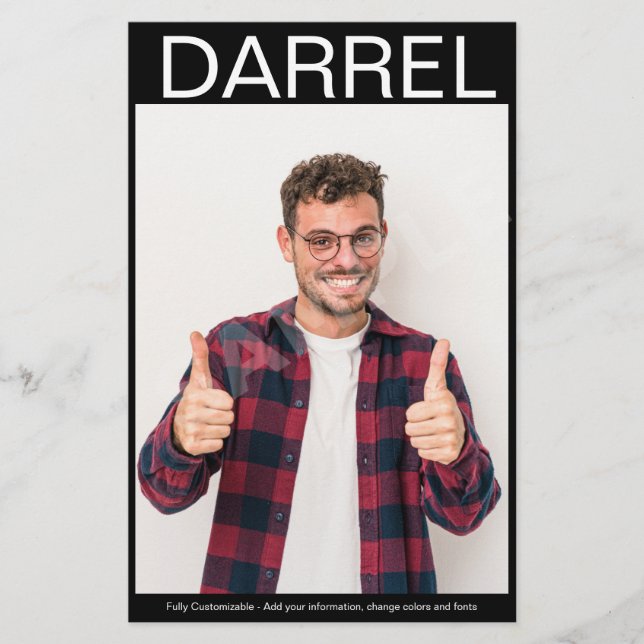 Flyer Actor de tarjeta Zed Comp de foto de 2 caras (Frente)