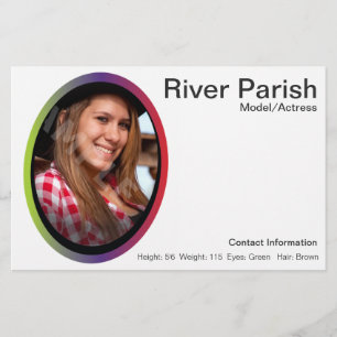 Flyer Actores de modelos de tarjetas de captura de cabez
