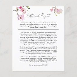 Flyer Acuarela Magnolia juego de novias de izquierda y d