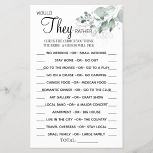 Flyer Acuarela Prefiere ducha tarjeta de juegos