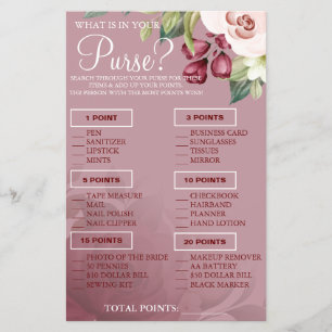 Flyer Acuarela ¿Qué hay en tu bolso?