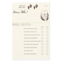 Adivina quién - Tarjeta de juego Baby Edition | Tw