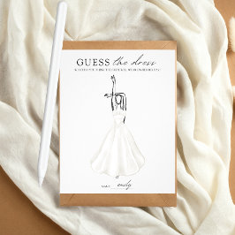 Flyer Adivinen al Vestido Bridal Shower Game Butterfly