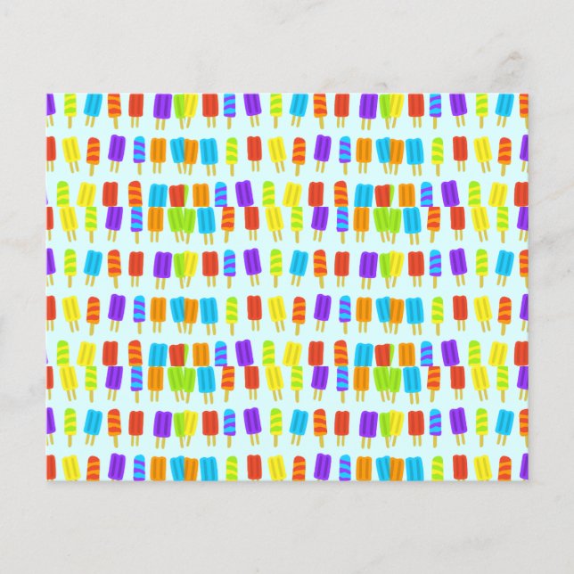 Flyer Adorable lindo verano popsiques icecream kawaii le (Frente)