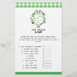 Flyer Afortunadamente, el precio es la tarjeta de juego 