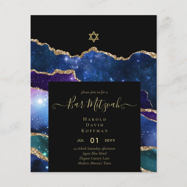 Flyer AGATE Gold BAR MITZVAH (Frente)