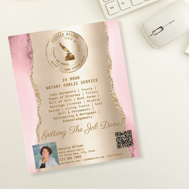 Flyer Agente de firma de notario móvil y préstamo profes (Subido por el creador)