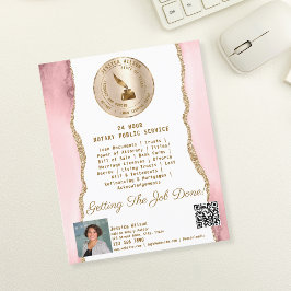 Flyer Agente de firma de notario móvil y préstamo profes