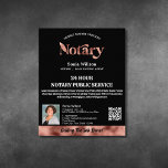 Flyer Agente de firma de notario móvil y préstamo QR Fot<br><div class="desc">Un flyer notario móvil moderno y elegante con tipografía de escritura caligráfica y plumilla de plumas con fondo agate. Ideal para notarios,  profesionales,  abogados,  prestamistas,  agentes hipotecarios... . añada su foto</div>