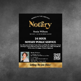 Flyer Agente de firma de notario móvil y préstamo QR Fot