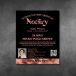 Flyer Agente de firma de notario móvil y préstamo QR Fot<br><div class="desc">Un flyer notario móvil moderno y elegante con tipografía de escritura caligráfica y plumilla de plumas con fondo agate. Ideal para notarios,  profesionales,  abogados,  prestamistas,  agentes hipotecarios... . añada su foto</div>
