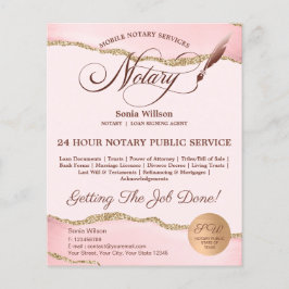 Flyer Agente de firma de notario y préstamo móvil Agate 