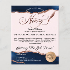 Flyer Agente de firma de notario y préstamo móvil Agate