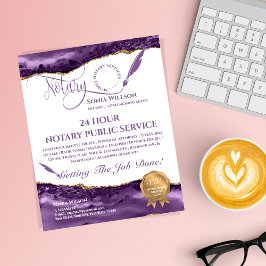 Flyer Agente de firma de notario y préstamo móvil Agate 