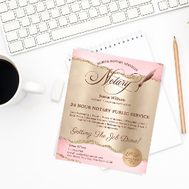 Flyer Agente de firma de notario y préstamo móvil Agate 