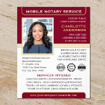 Flyer Agente de firma de préstamo público de notario móv<br><div class="desc">Crea una apariencia profesional con este clásico folleto de negocios Notary Public. Una plantilla elegante personalizada con su foto, nombre, detalles y logotipo o símbolos de acreditación. El texto y las imágenes se pueden personalizar o eliminar para que pueda incluir la información que desee. Una manera efectiva de promocionar su...</div>