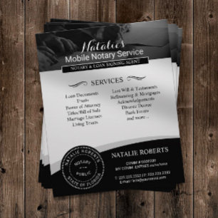 Flyer Agente de Firma de Préstamos Notario Público Fotog