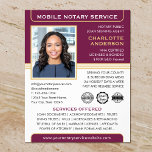 Flyer Agente de firma de préstamos para notario móvil pú<br><div class="desc">Crea una apariencia profesional con este clásico folleto de negocios Notary Public. Una plantilla elegante personalizada con su foto, nombre, detalles y logotipo o símbolos de acreditación. El texto y las imágenes se pueden personalizar o eliminar para que pueda incluir la información que desee. Una manera efectiva de promocionar su...</div>