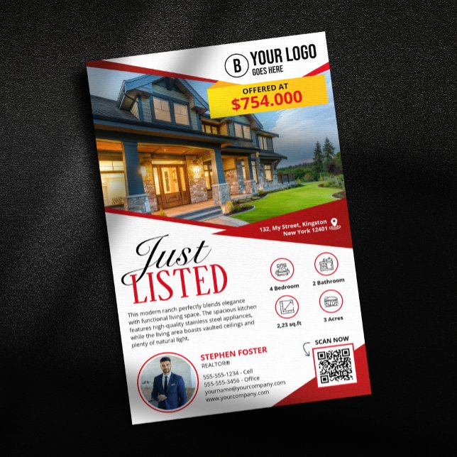 Flyer Agente Inmobiliario Corredor Profesional Acaba de  (Subido por el creador)