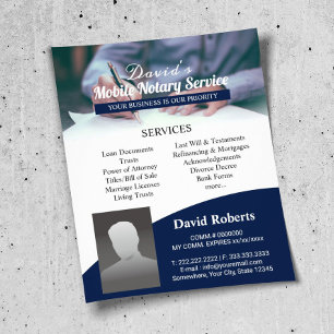 Flyer Agente Profesional de Firma de Préstamos Notario M