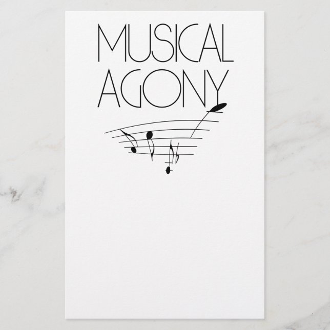 Flyer Agonía musical (Frente)