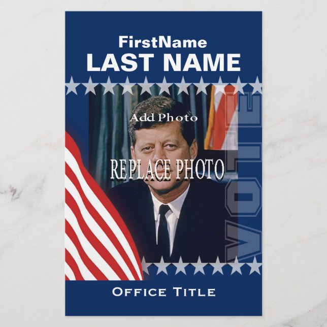 Flyer Agregar foto | Plantilla de campaña personalizada (Frente)