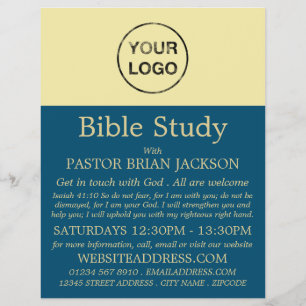 Flyer Agregue su propio logotipo, anuncio de la clase de