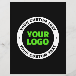 Flyer Agregue su propio logotipo comercial o diseño carg