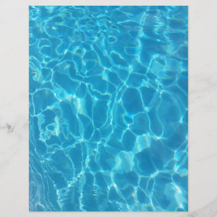 Flyer Agua de Piscina Azul Celeste Cristalina