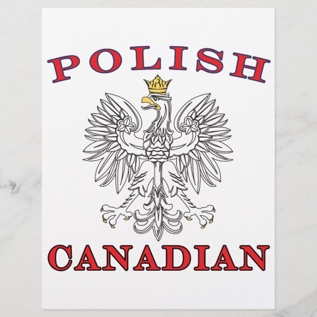 Flyer Águila blanca canadiense polaca (Frente)