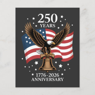 Flyer Águila y Bandera 250 Años de América 1776-2026