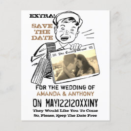 Flyer Ahorro de presupuesto divertido guardar fecha pers