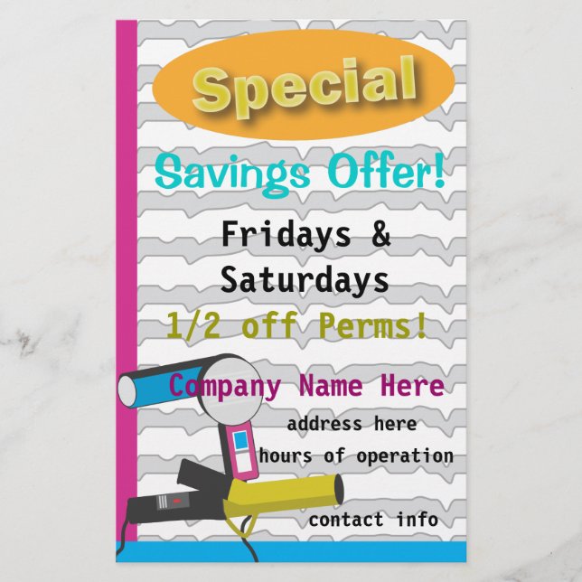 Flyer ¡Ahorro especial! (Frente)