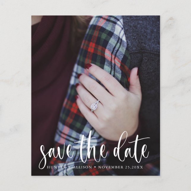 Flyer Ahorro Foto Guardar la Fecha (Frente)